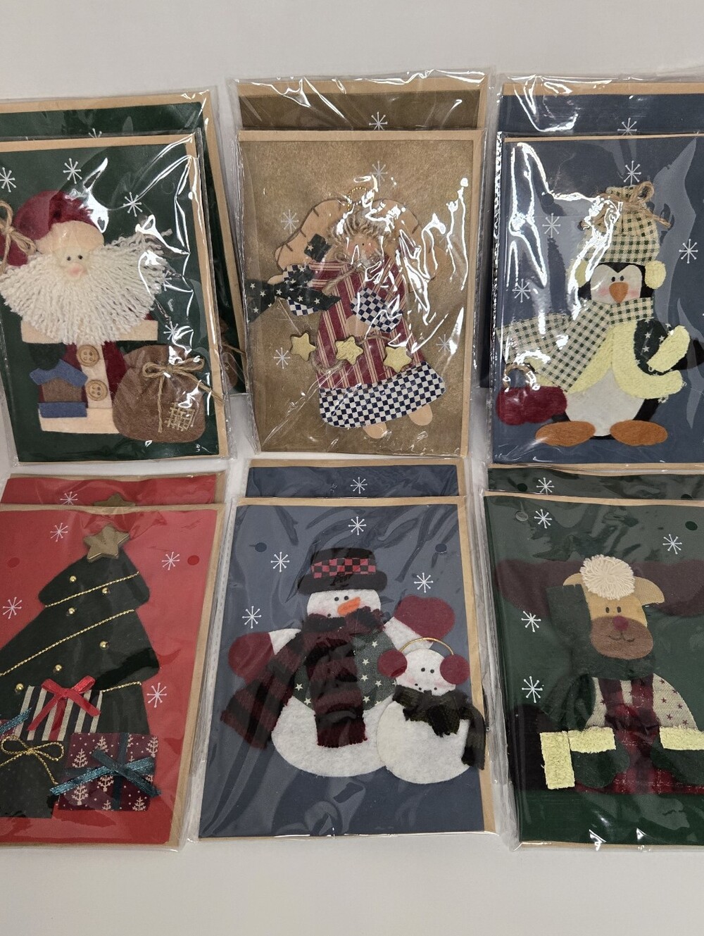 3D Christmas Holiday Cards Blank Notecards Angel Box, Set Of 12, 6 Designs